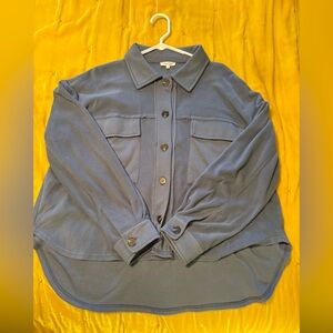 LA MIEL Slate Blue Overshirt